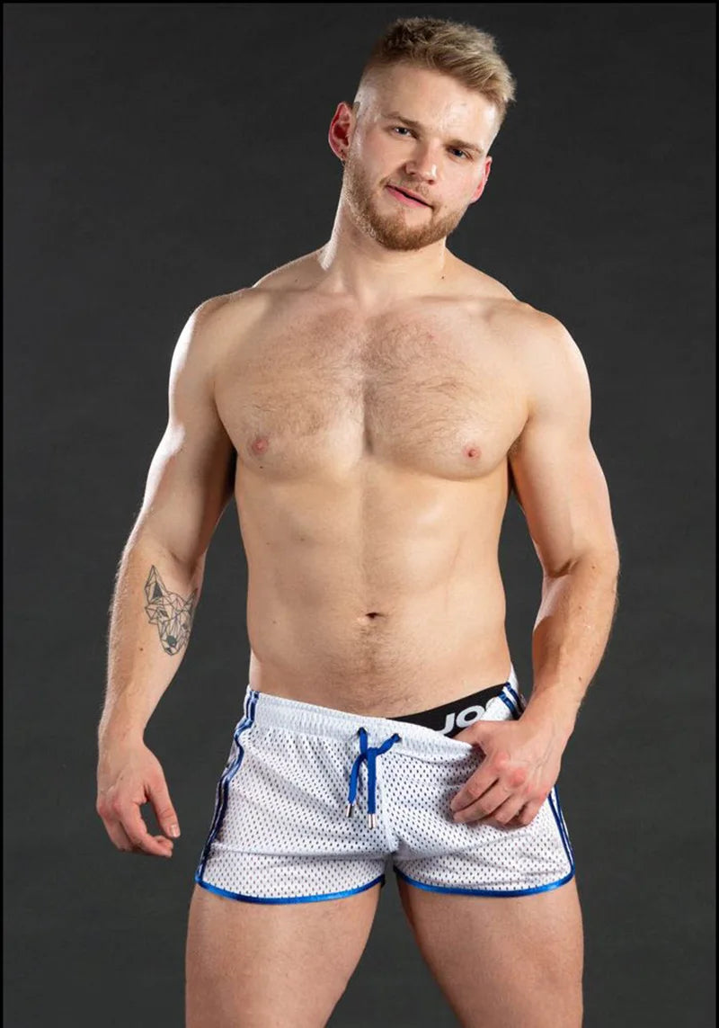 Men's sweatpants hole dry breathable sexy beach outdoor casual three-quarter pants（MNDK-05)
