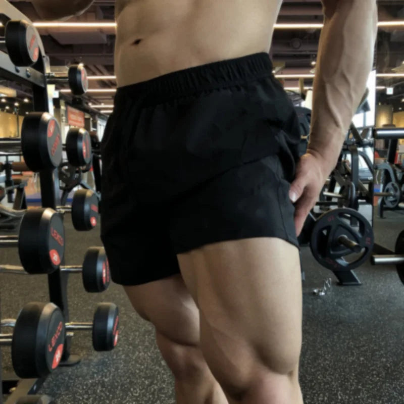 Running Shorts Summer Gym Sportswear Men Jogging Outdoor Sports Shorts Fitness Man Quick Dry Breathable Pants Male Clothing ﻿