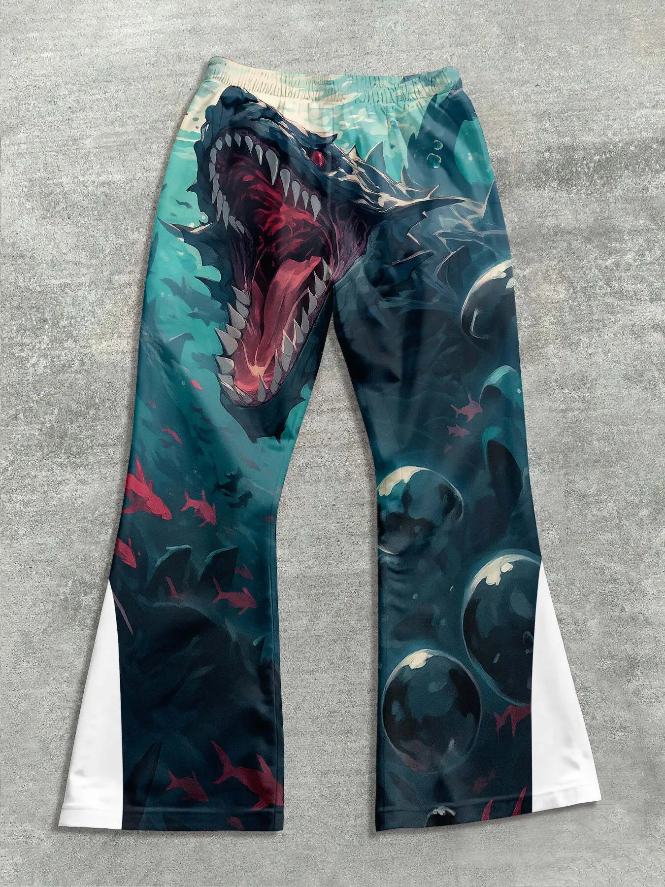 Y2k Flared Pants Men Loose 3D Print Trousers Casual Sweatpants Mid Waist Sporty Female Clothes Streetwear Hip Hop Vintage Pants