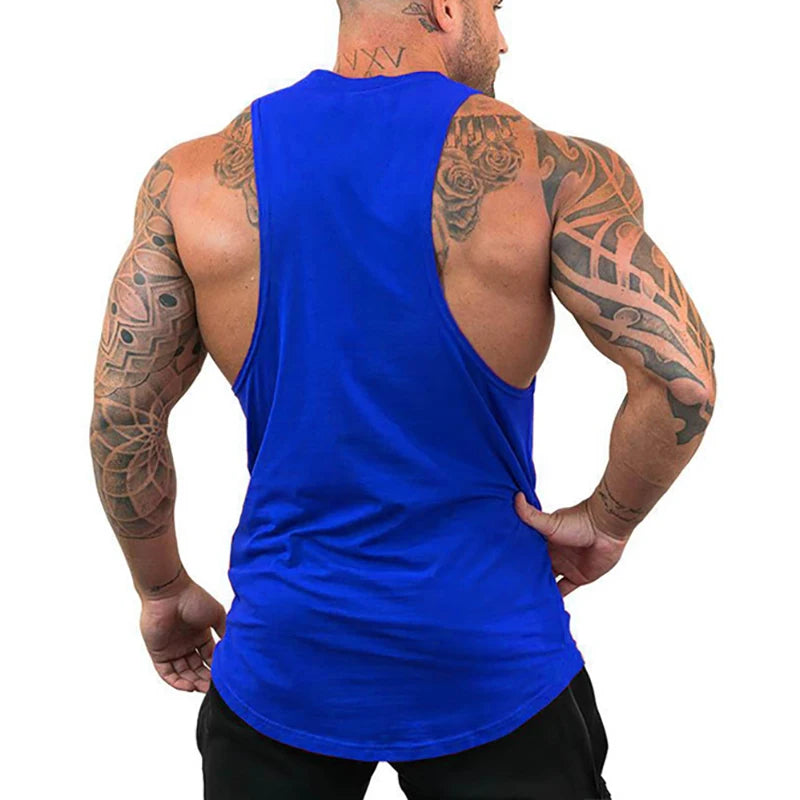 MACHINE FITNESS JUST GYM Bodybuilding Tank Top Mens Workout Vest Cotton Sleeveless shirt Jogger clothing Muscle Stringer Singlet