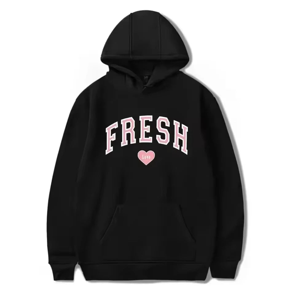 ‌Unisex: Harajuku Print Pullover Hoodies – Fashion Streetwear for Matching Couples WY0160