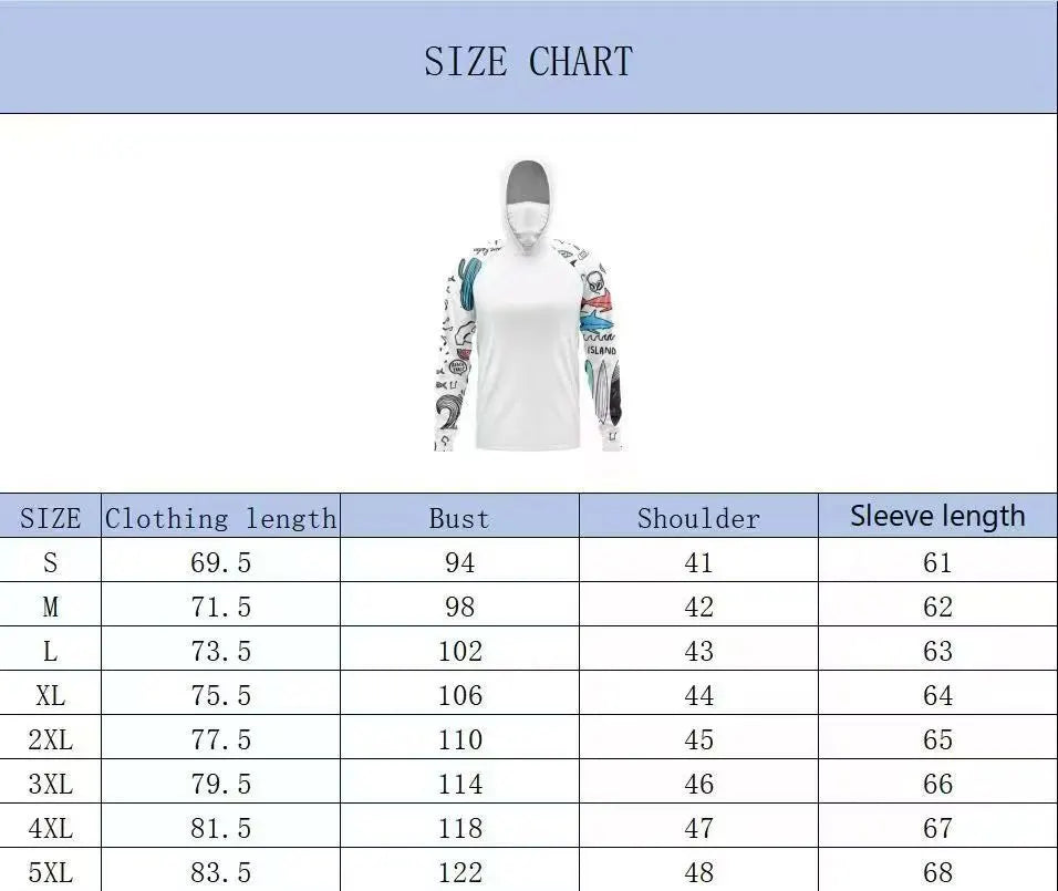 American Men's Summer New Fish Graffiti Print Soft and Breathable Long Sleeved T-Shirt Fishing Suit Outdoor Leisure Vacation Top