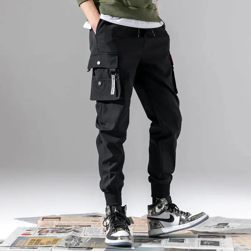 New Men's Cargo Pants, Thin Trousers, Comfortable and Breathable, Outdoor Casual, Wearable, Running, Cycling, Multi-pocket