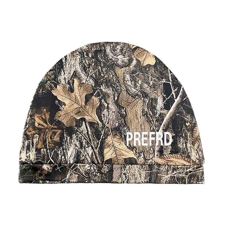 Retro Hip-Hop Camouflage Leaf Print Pullover Hat Trendy Personalized Street Casual Fashionable Cap