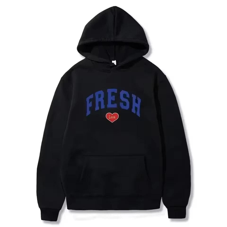 ‌Unisex: Harajuku Print Pullover Hoodies – Fashion Streetwear for Matching Couples WY0160