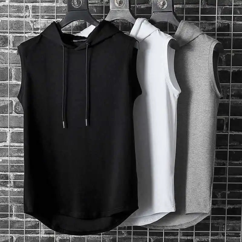 MRMT 2025 Brand New Men's Tank Tops Vest Sleeveless Tees For Male Hooded Man Vests Tops Hip Hop Men Tank Top Hoody T shirt