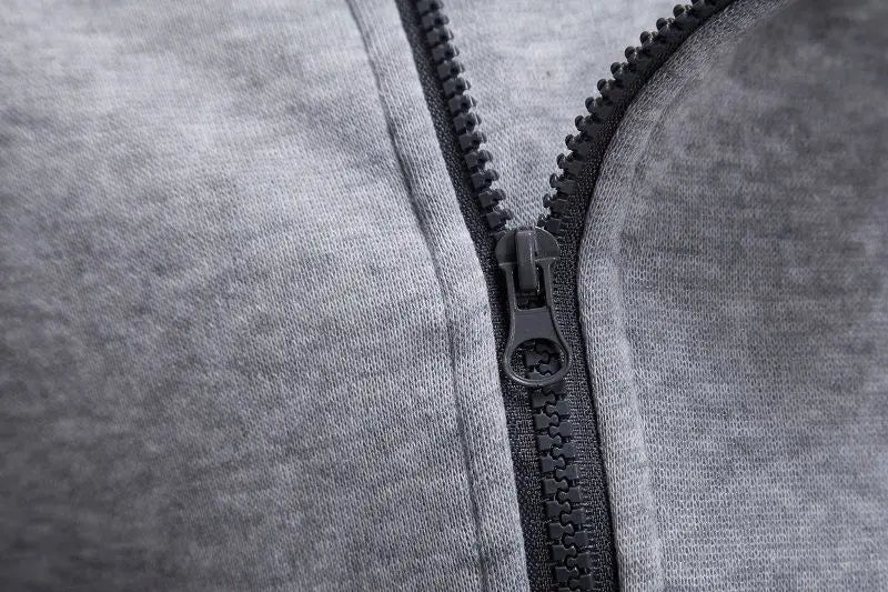 New Men Sweatshirts Jackets Korean Style Daily Casual Sportwear Simple Side Zipper Hooded Tracksuits Youth Hoodies Outerwear