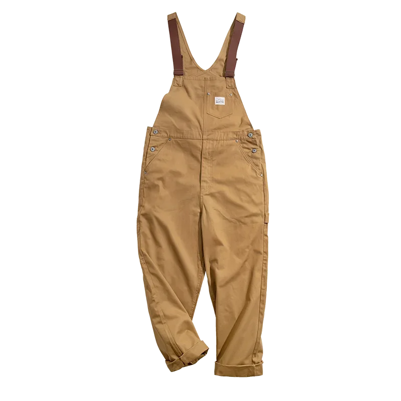 Vintage Jeans Overalls Mens Jumpsuit Cargo Work Pants Baggy Bib Contrast Stitch Denim Overalls Stitch Trousers