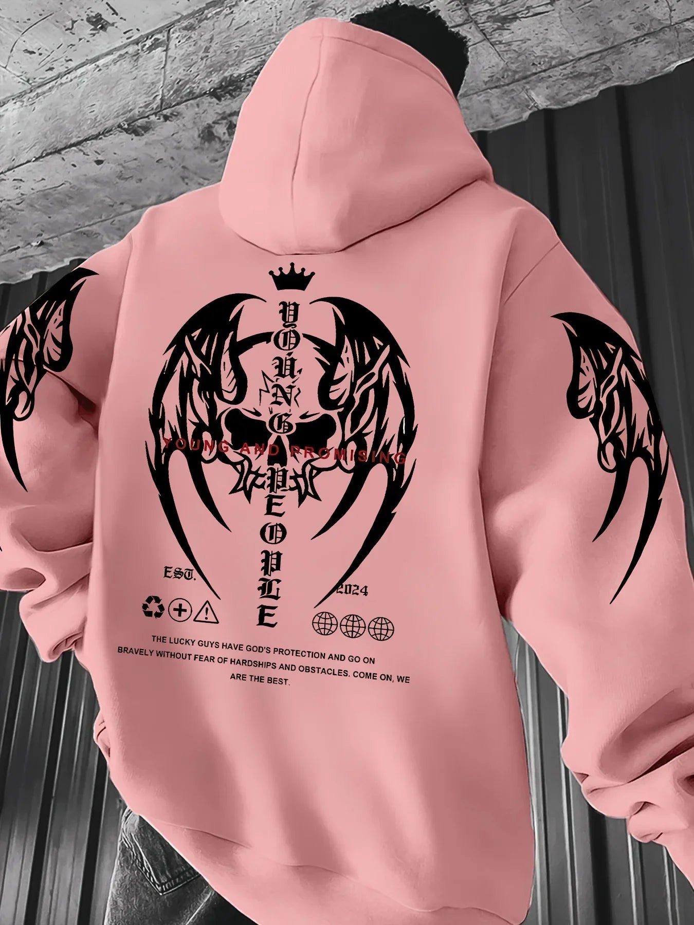 New 3D Men's Autumn/Winter Hoodie Sweatshirt Y2 Personalized Flower White Cotton Casual Large Size
