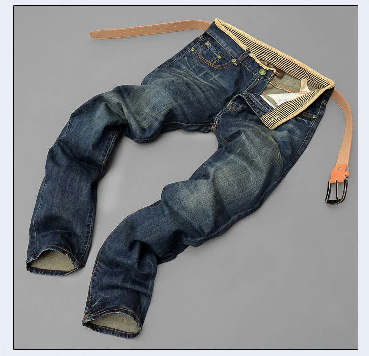 New Men's Spring Autumn Jeans Classic Male Skinny Straight Stretch Brand Denim Pants Summer Overalls Slim Fit Trouser Men Jeans