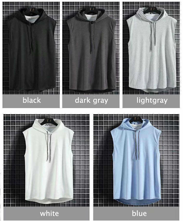 MRMT 2025 Brand New Men's Tank Tops Vest Sleeveless Tees For Male Hooded Man Vests Tops Hip Hop Men Tank Top Hoody T shirt