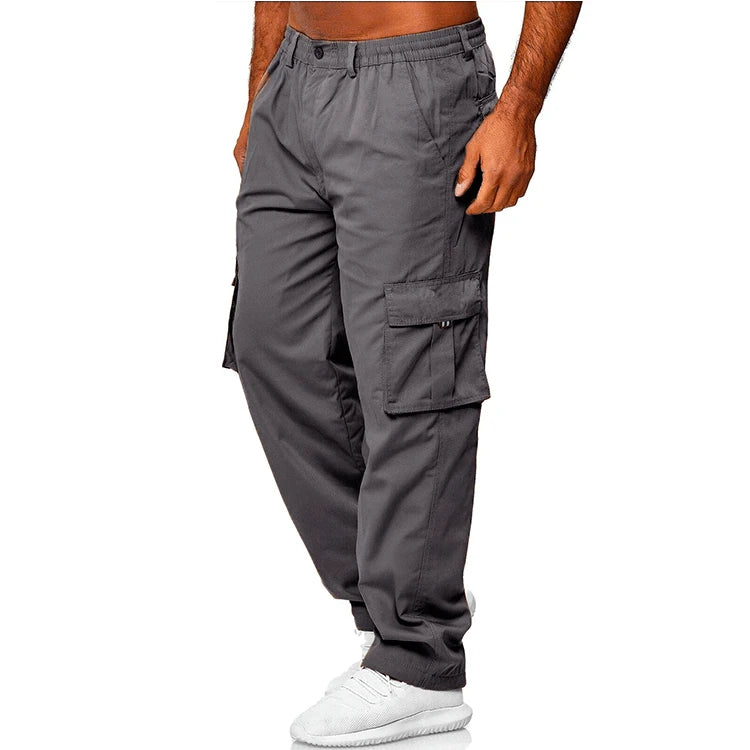 Men's Cargo Pants Casual Multi Pockets Military Tactical Pants Male Outwear Loose Straight slacks Long Trousers Plus size