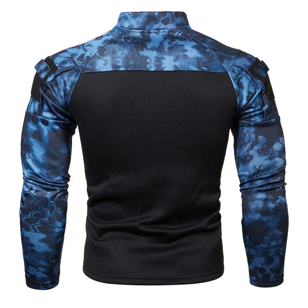 New Pullovers Outdoor Sweatshirt Men Casual Slim Uniform Camouflage Hoodie Clothes Jogging Sweatshirts Long Sleeve Tops