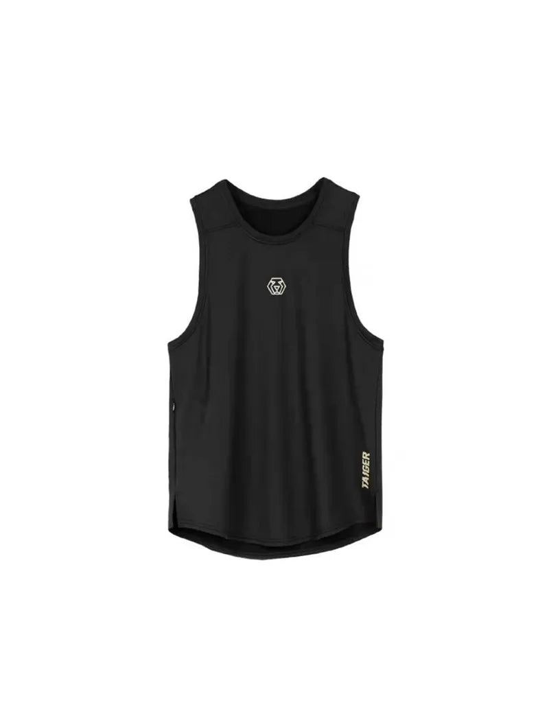 Men's Brand Gym Stringer Tank Top Men Bodybuilding Vest Cotton Sleeveless Shirt Fitness Vest Singlet Sportwear Workout Tanktop