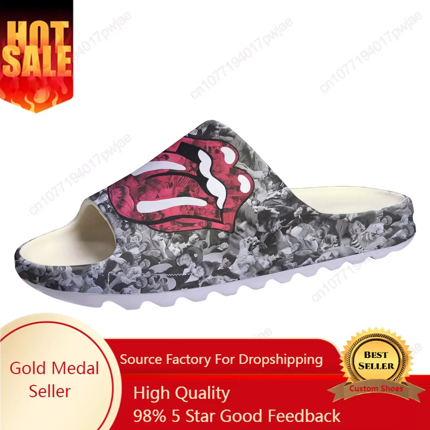 The S-Stones Shoes Soft Sole Sllipers Home Clogs Customized Step on Water Shoes Mens Womens Teenager Step in Sandals