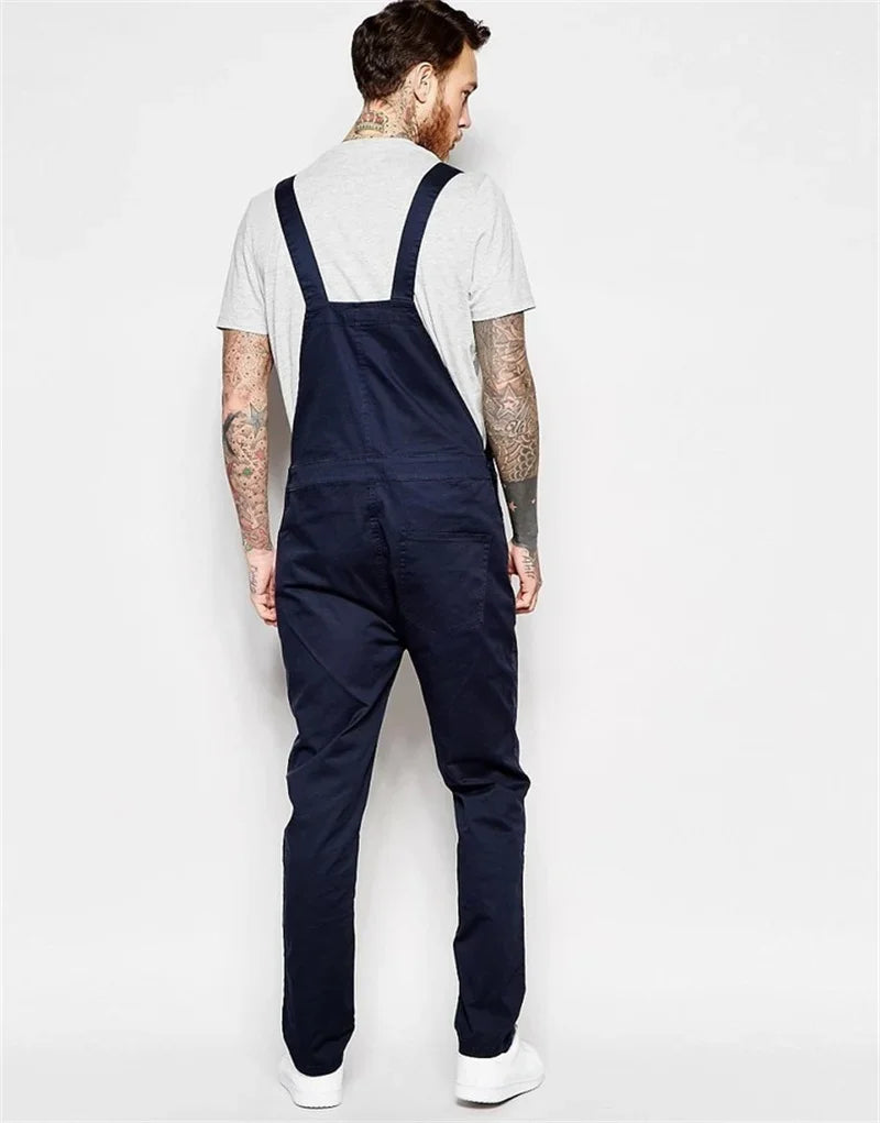 Fashion Youth Strap Pants Streetwear Male Slim Fit Splicing Pocket Straight Trousers Four Seasons Daily Casual Men's Clothing 23