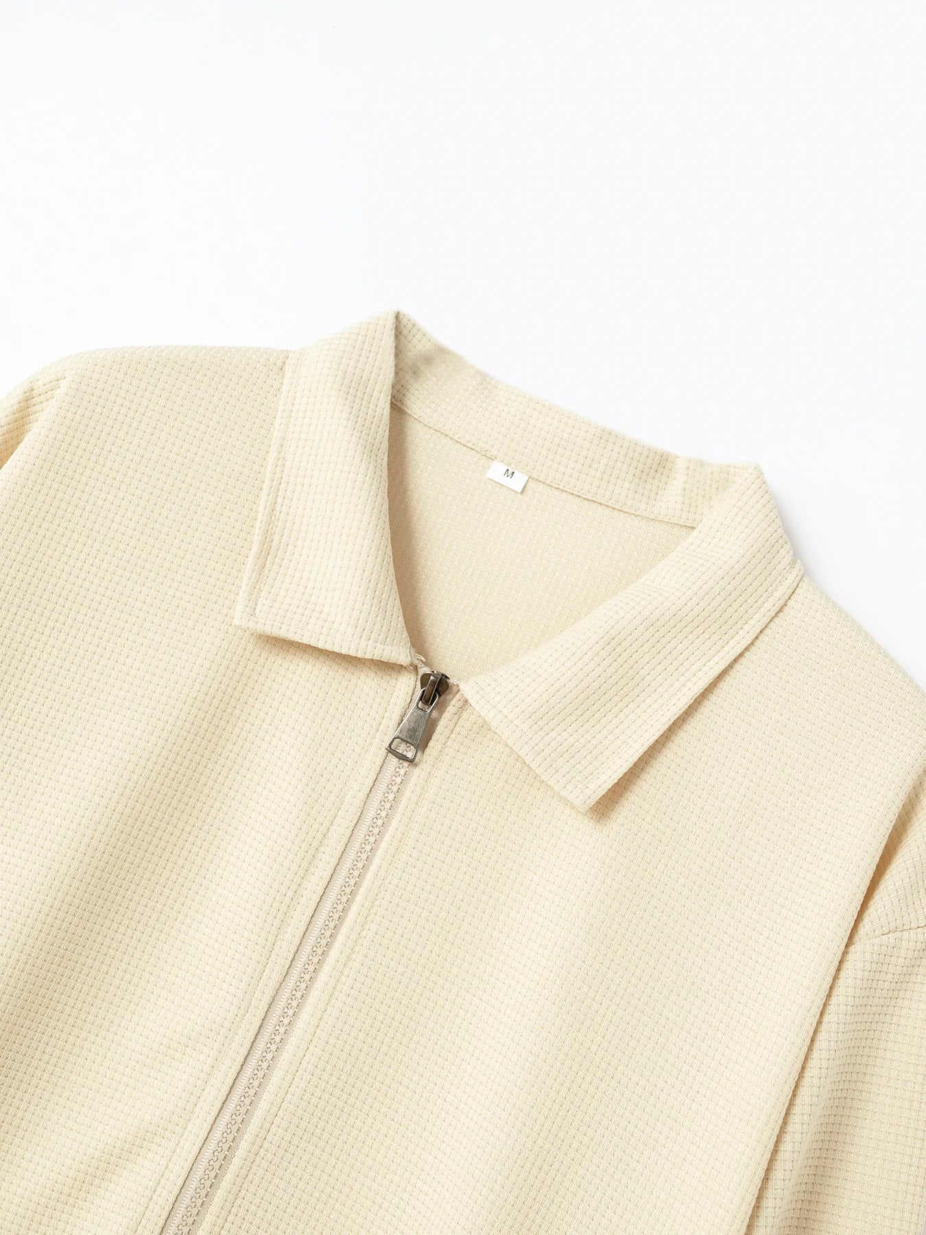 Men's Slim Fit Jacket with Zipper Pocket, Long Sleeved Sportswear, Cardigan Jacket Set, Long Pants, Elegant, two-Piece Set