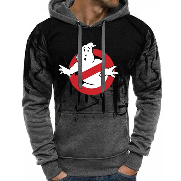 New Arrival Ghostbusters Printed Men's Camouflage Hoodies Autumn Winter Long Sleeve Sweatshirts Sports Hooded Pullovers