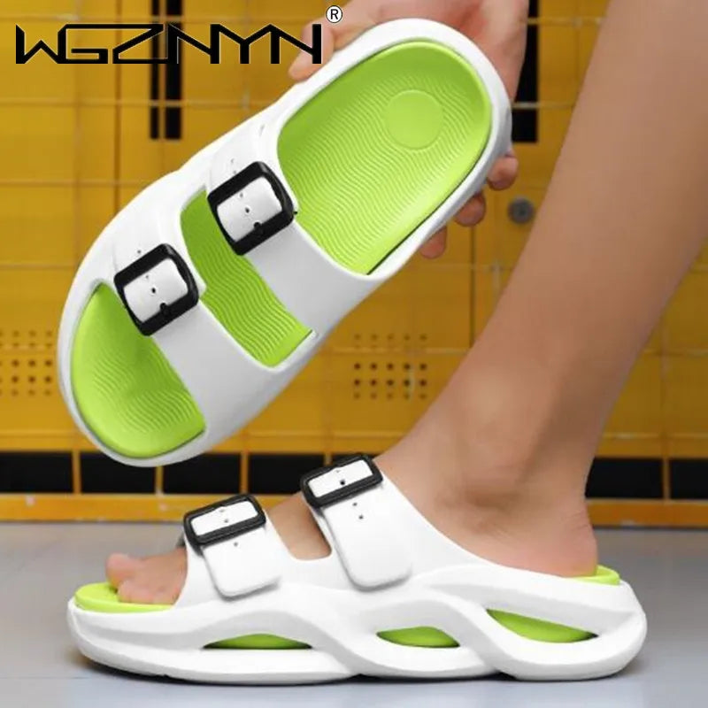 Summer Fashion Trendy Men’s Slippers Outdoor Anti-skid Width Choice Beach Shoes Indoor Lightweight Soft Comfy Mens Sandals