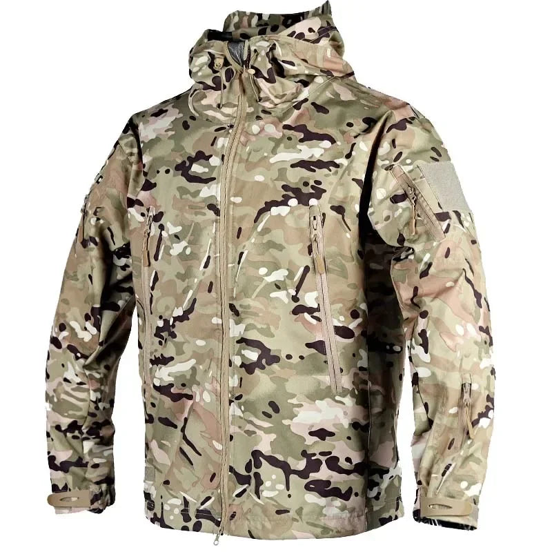 Men's Tactical Outdoor Jacket Army Summer Lightweight Climbing Training Windproof Windbreaker Anti - UV Tear - Resistant Smooth