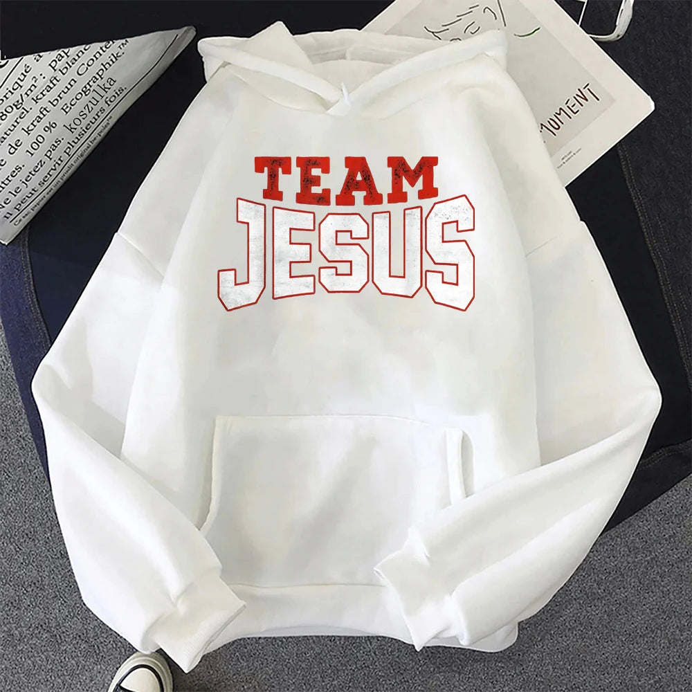 Funny Team Jesus Christian Faith Pray God Religious Hoodie Funny Jesus Clothes Hoodie for Men Graphic Hoodie Streetwear