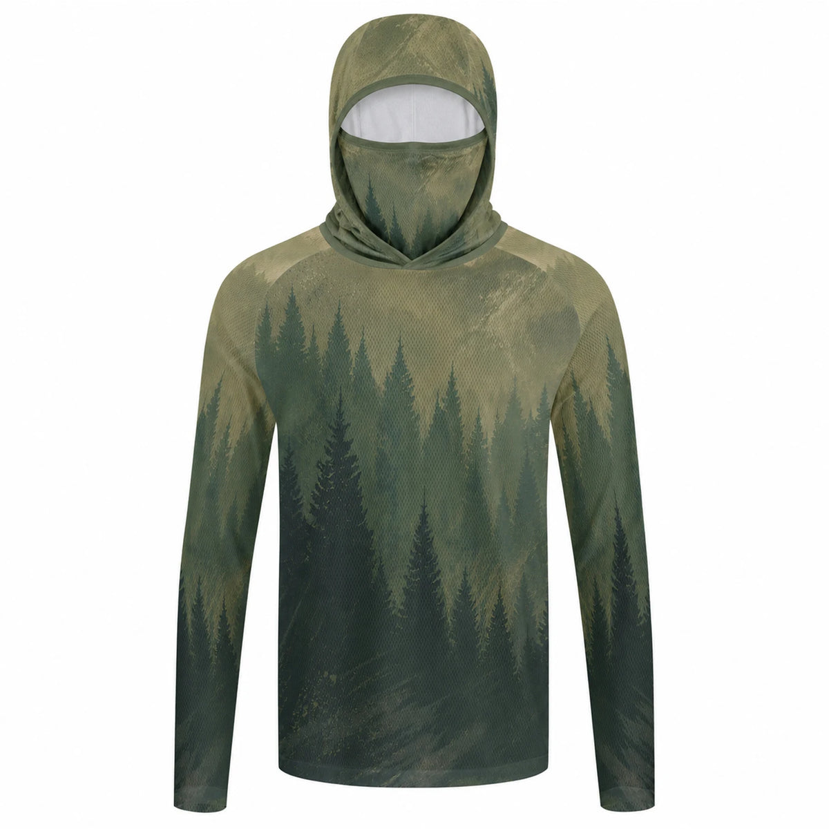 Men Hood Fishing Shirt long sleeve fishing t shirt uv protection Fishing Apparel Sun protection in summer