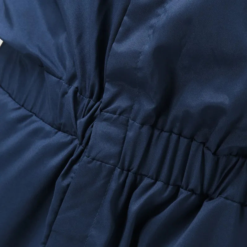 Men Solid Color Jumpsuit Playsuit  Buttons Casual Cargo Clothes Overalls Turn Down Collar Long Sleeve Oversized Waist Pants
