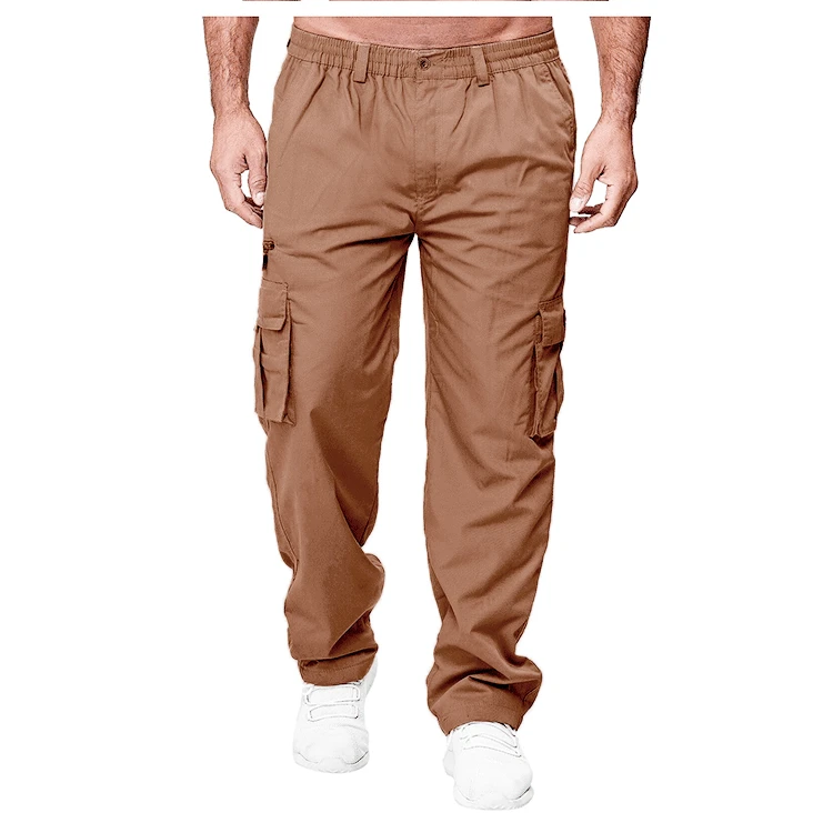 Men's Cargo Pants Casual Multi Pockets Military Tactical Pants Male Outwear Loose Straight slacks Long Trousers Plus size