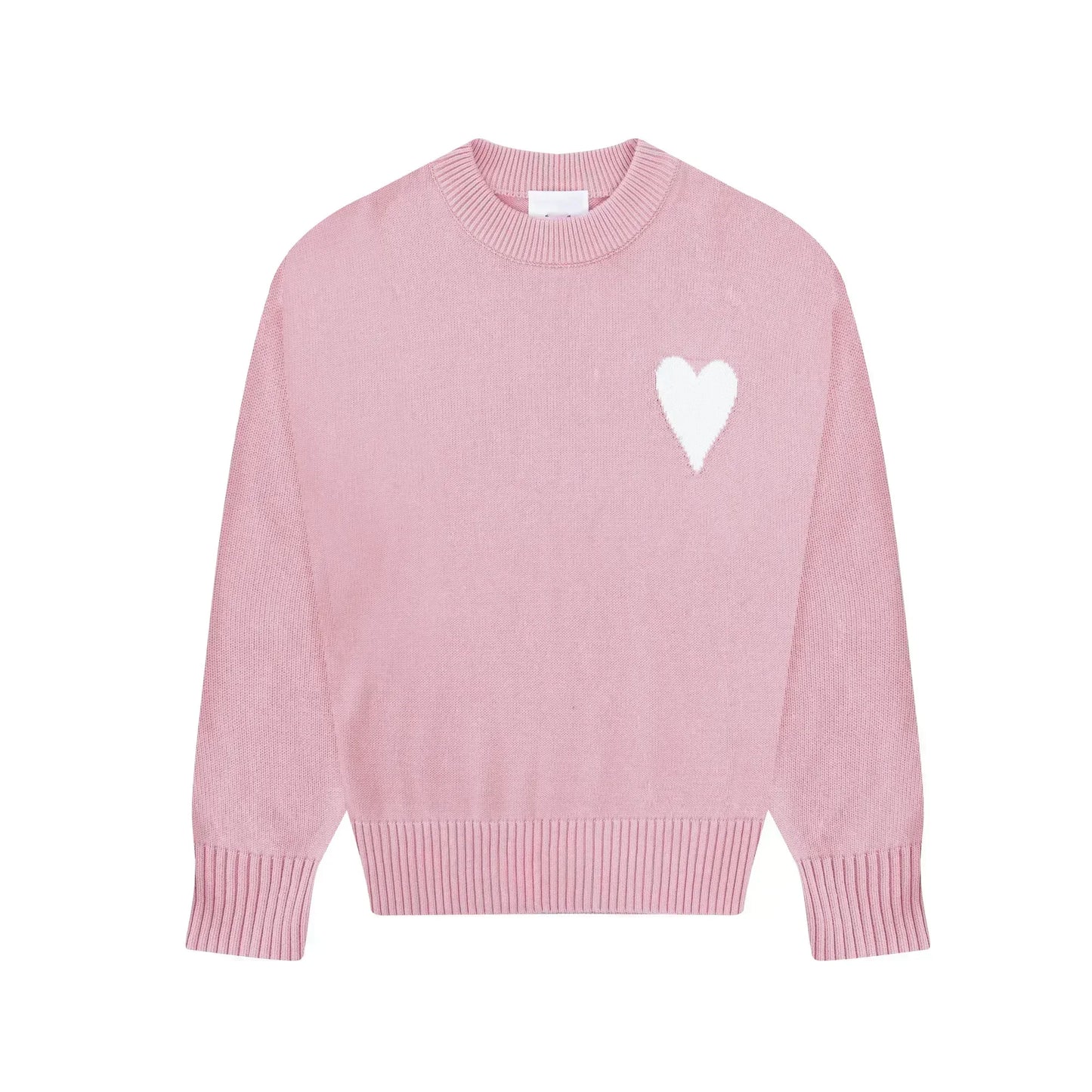 Women's And Men's Clothing Autumn Men's Fashion Sweatshirt A Letter Heart Embroidered Pullover Casual Loose Cotton Sweatshirt