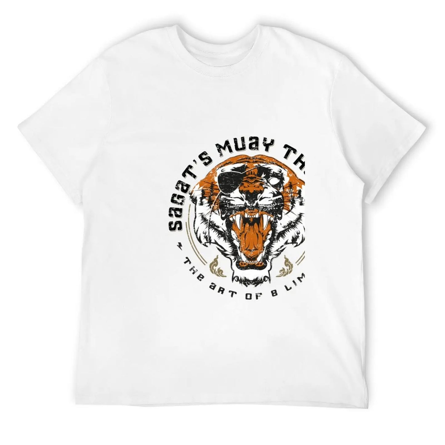 Sagat&x27;s Muay Thai Gym T-Shirt animal prinfor boys aesthetic clothes anime tshirt sports fans funny t shirts for men