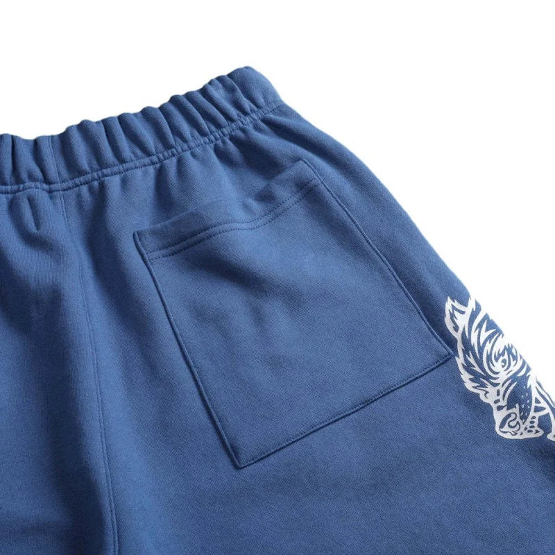 2025 New Men's Cartoon Loose Print Shorts Pure Cotton Summer Frayed Casual Sports Shorts Fitness Sports Five-point Shorts