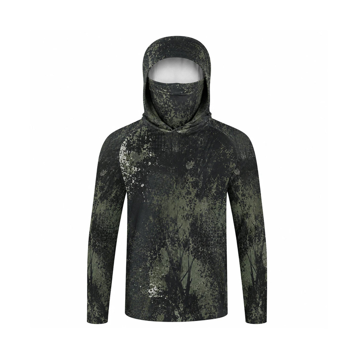 Men Hood Fishing Shirt long sleeve fishing t shirt uv protection Fishing Apparel Sun protection in summer