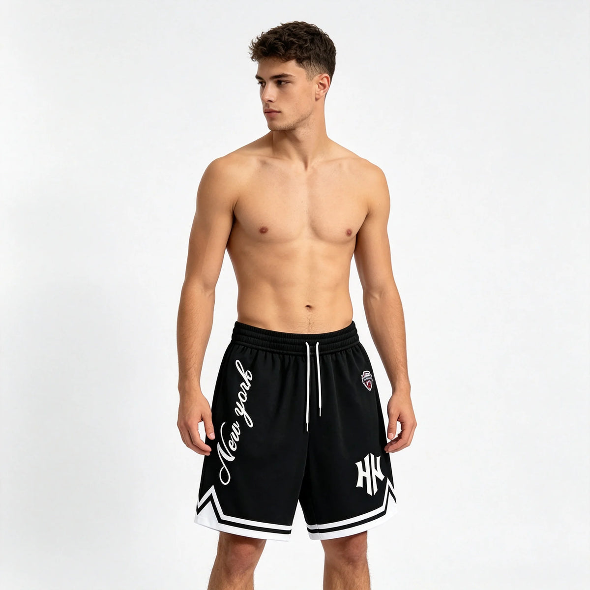 New York Graphic Print Basketball Shorts Casual Sports Shorts for Gym Streetwear Summer Daily Life Outings Travel Soccer Moto