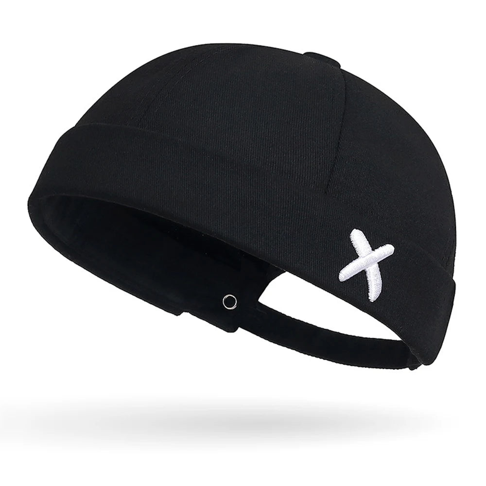 Fashion Denim Docker Cap Brimless Hat Solid Skullcap Solid Color Sailor Cap Beanie Hats Men Women Bucket Cap Adjustable Dad Hat