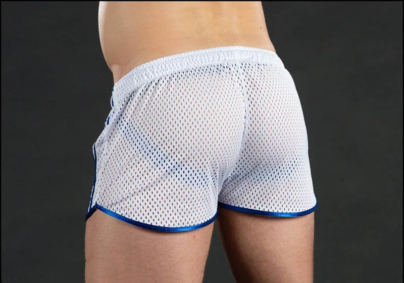 Men's sweatpants hole dry breathable sexy beach outdoor casual three-quarter pants（MNDK-05)