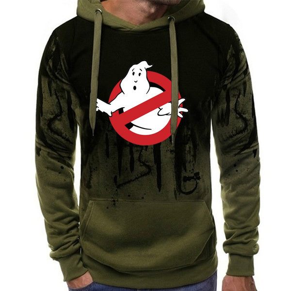 New Arrival Ghostbusters Printed Men's Camouflage Hoodies Autumn Winter Long Sleeve Sweatshirts Sports Hooded Pullovers