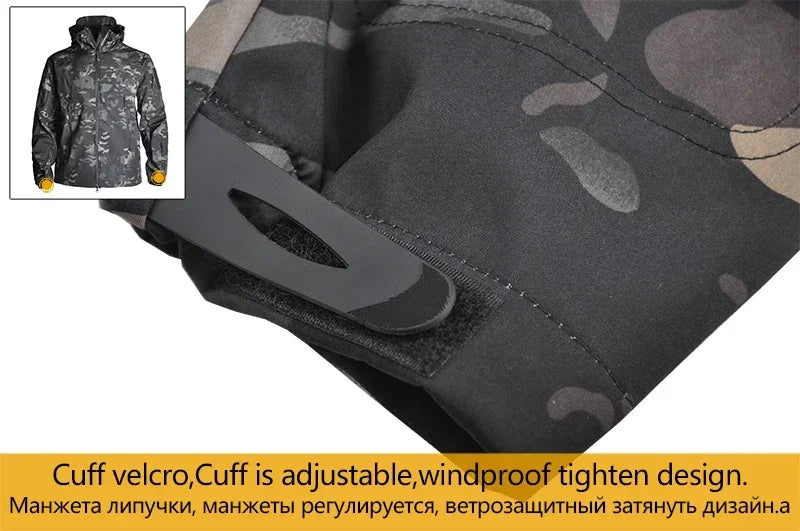 Men's Tactical Outdoor Jacket Army Summer Lightweight Climbing Training Windproof Windbreaker Anti - UV Tear - Resistant Smooth