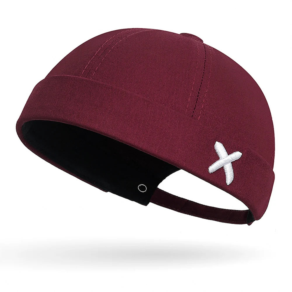 Fashion Denim Docker Cap Brimless Hat Solid Skullcap Solid Color Sailor Cap Beanie Hats Men Women Bucket Cap Adjustable Dad Hat