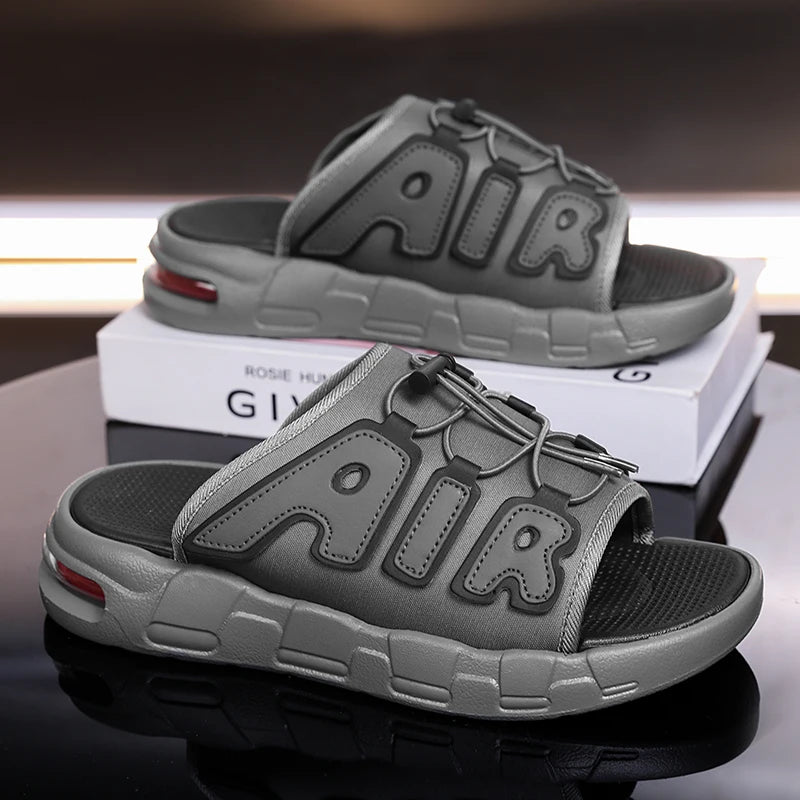 Slippers Men Air Cushion Design Slide Man Summer New PVC Soft Non-slip Men's Sports Slippers for Men Flip Flops Chanclas Hombre