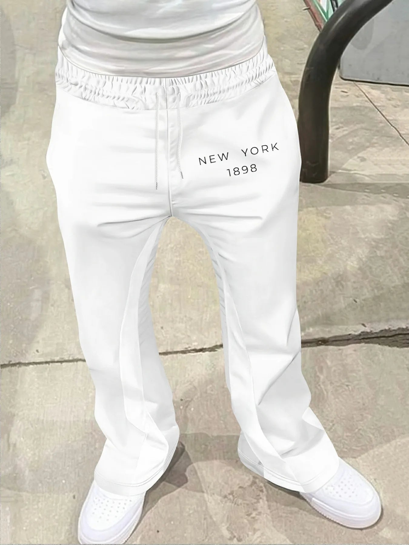 Y2k Flared Pants Men Loose 3D Print Trousers Casual Sweatpants Mid Waist Sporty Female Clothes Streetwear Hip Hop Vintage Pants