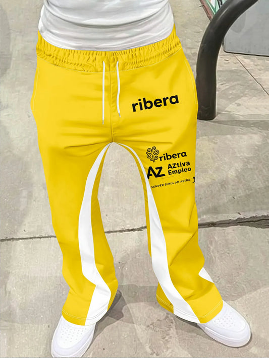 Y2k Flared Pants Men Loose 3D Print Trousers Casual Sweatpants Mid Waist Sporty Female Clothes Streetwear Hip Hop Vintage Pants