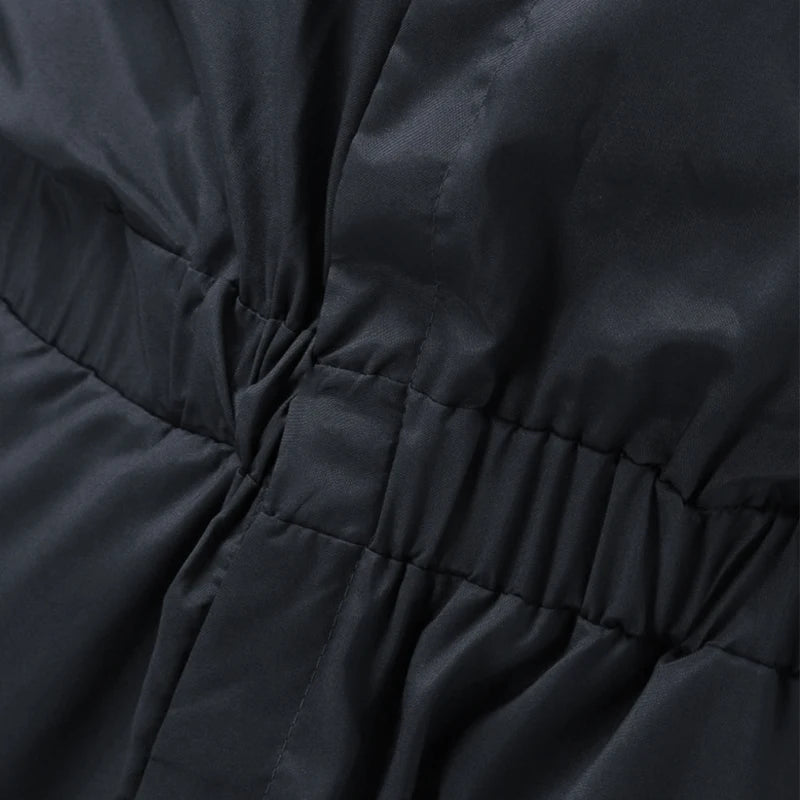 Men Solid Color Jumpsuit Playsuit  Buttons Casual Cargo Clothes Overalls Turn Down Collar Long Sleeve Oversized Waist Pants