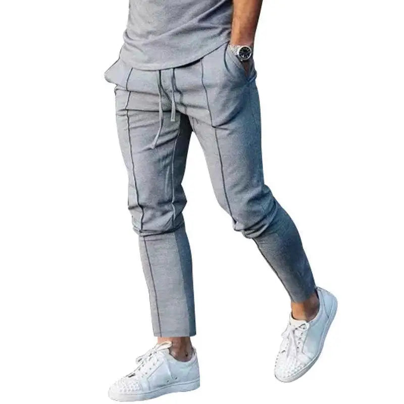 Men's Light Luxury Street New Comfortable Ruffled Pants, Casual Pants High Quality Fashion Solid Color Pocket Sports Men's Pants