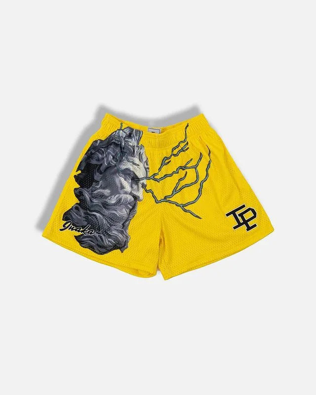 Mens Clothing IP Trend Casual Sports Shorts Gym Fitness Quick Dry Breathable Mesh Beach Basketball Jogger Short Pants Sweatpants