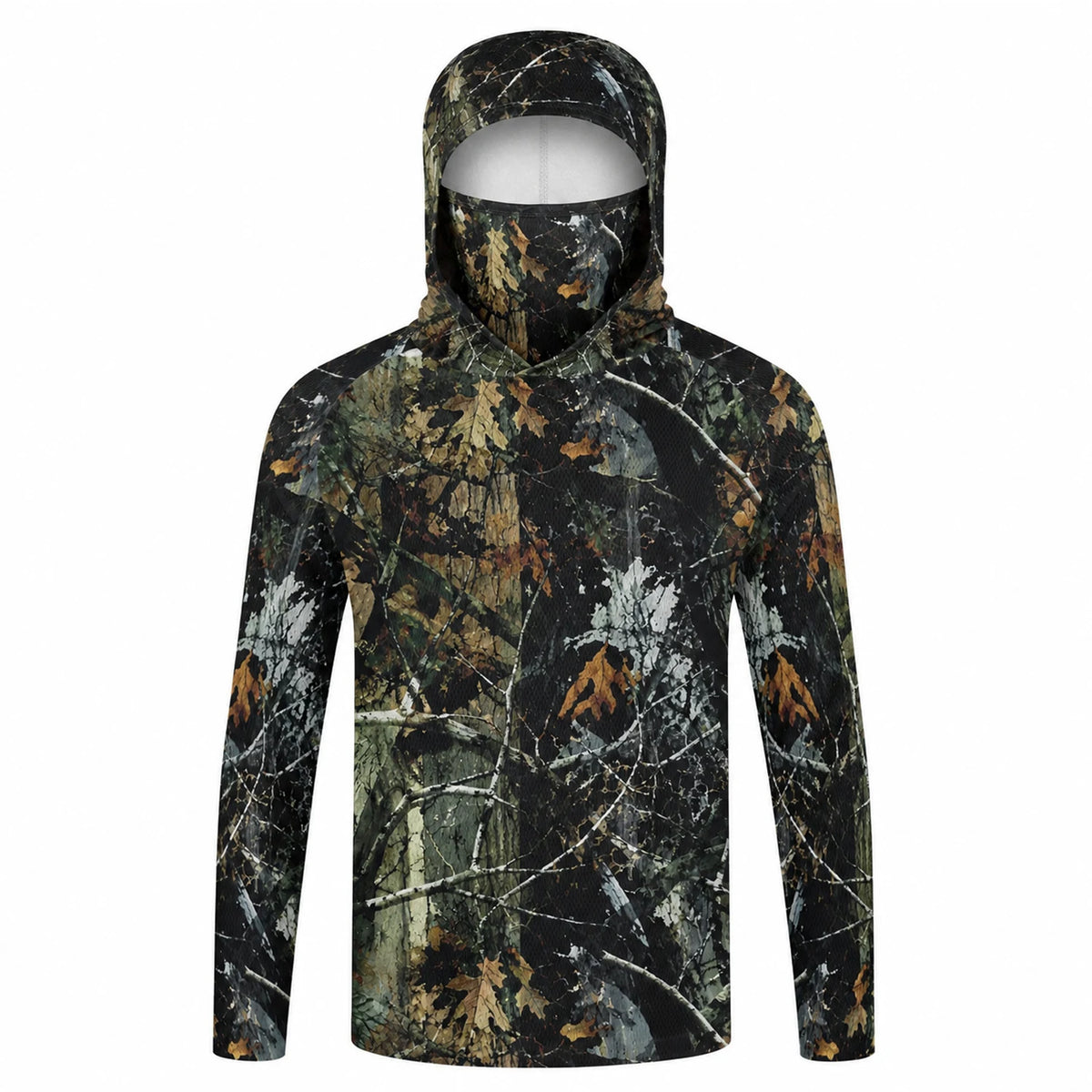 Men Hood Fishing Shirt long sleeve fishing t shirt uv protection Fishing Apparel Sun protection in summer
