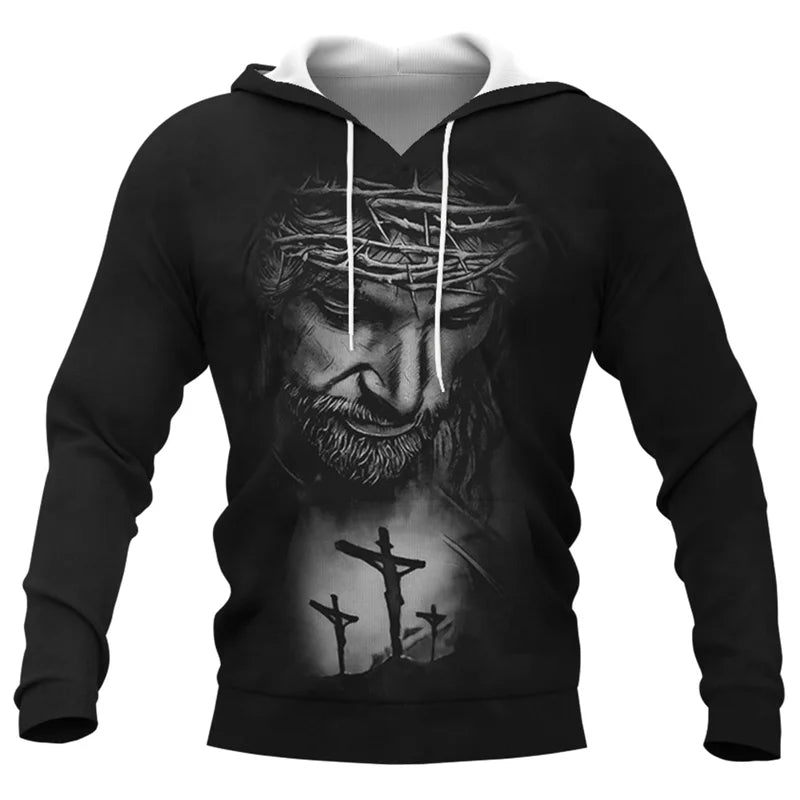 Jesus Amen Hoodie for Men Clothing Unisex 3D Christams God Bless You Printed New in Hoodies Women Harajuku Fashion y2k Pullovers