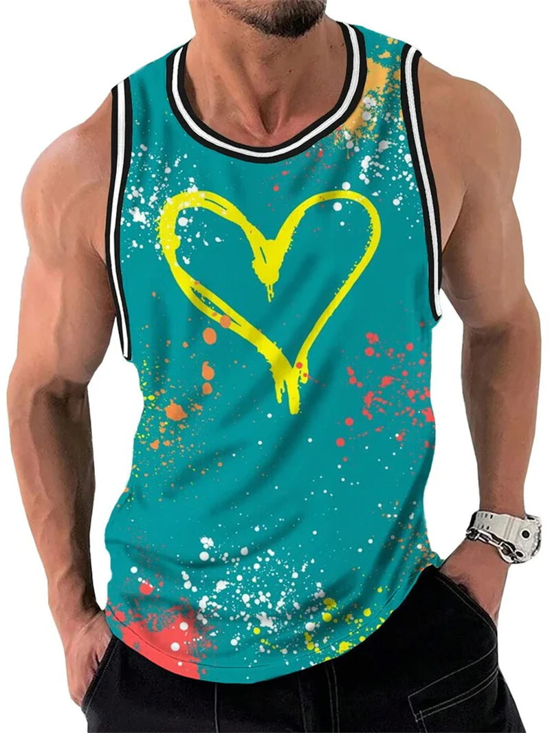 Newest Cool 3D Tank Tops Man Fashion Casual Sleeveless Tops Men Women Summer Streetwear Fitness Vest Bodybuilding Tank Tops Tee