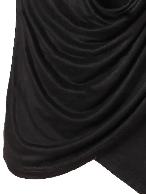 Medieval Men Asymmetrical Overlap Cardigan Casual Knitted Long Sleeve Sweater Shawl Collar Open Front Tops Men Vintage Sweaters