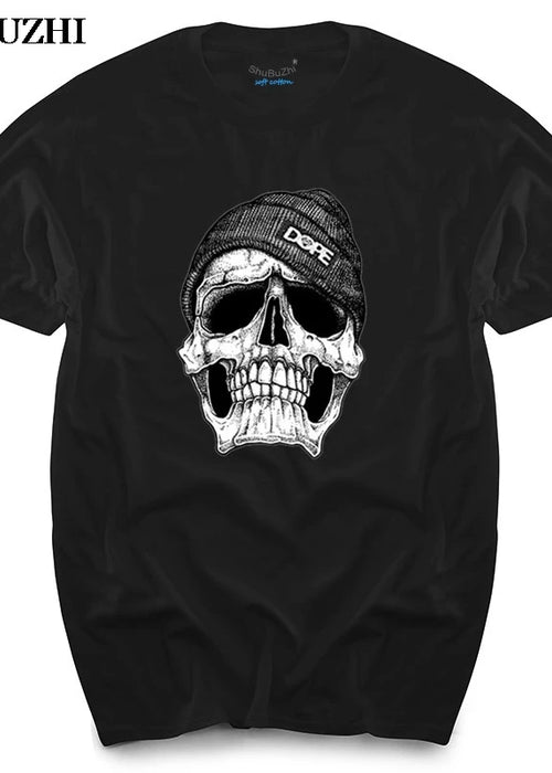 Mens / Womens Cotton SKULL T-SHIRT Hipster Swag Urban Fashion men's top tees new fashion brand tshirts