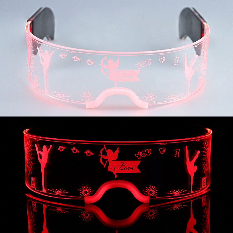 Technology Colorful 3D Luminous LED Glasses Fashion